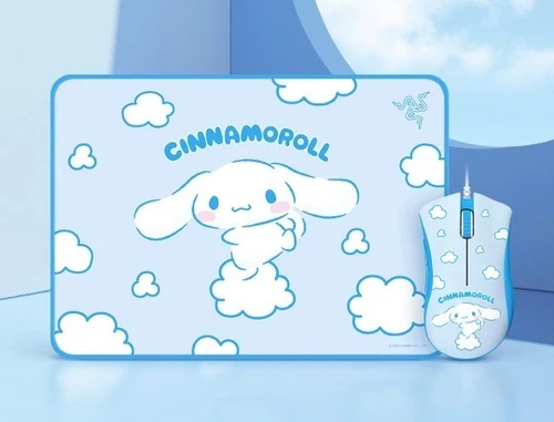 Razer Cinnamoroll Gaming Mouse and Mousepad